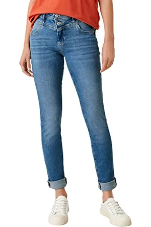 QS by s.Oliver Damen 120.10.202.26.180.2109812 Hose lang Betsy Slim Leg, , 38W 32L EU