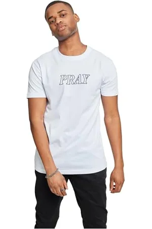 Mister Tee Herren Pray Hands Tee XL White