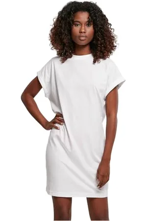 Urban classics Damen Ladies Rainbow Tee Dress Kleid, , S EU