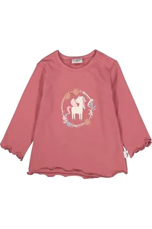 Salt & Pepper Mädchen B.Girls Unicorn Print Baby- Und Kleinkind T-Shirt-Satz, , 74 EU
