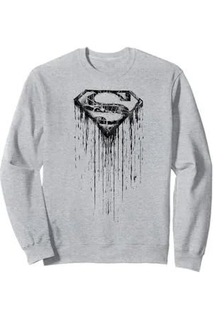 DC Comics Originals Superman Urban Logo Graffiti Schablone Supergirl Retro Hip Hop Sweatshirt