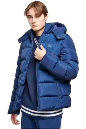 Urban classics Herren Hooded Puffer Jacket with Quilted Interior Jacke, , XL