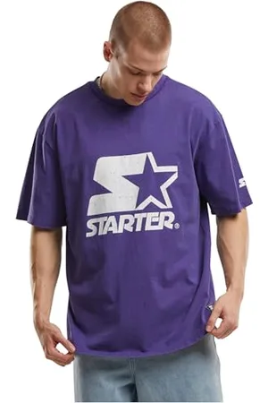 STARTER BLACK LABEL Starter Logo Acid Purple Acid Oversized Short Sleeve T-Shirt M