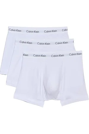 Calvin Klein Herren Trunk 3PK Badehose, White, M (3er Pack)