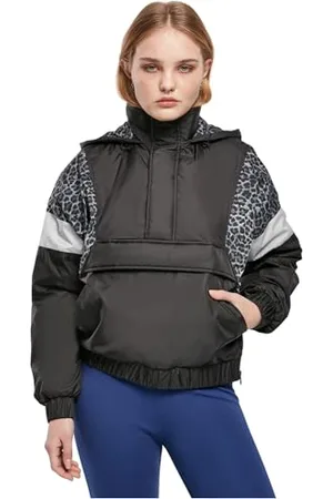 Urban classics Damen Tb3063-ladies Aop Mixed Pull Over Jacket, , M EU