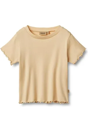 WHEAT Mädchen Rib T-Shirt S/S Irene Oeko-Tex Standard
