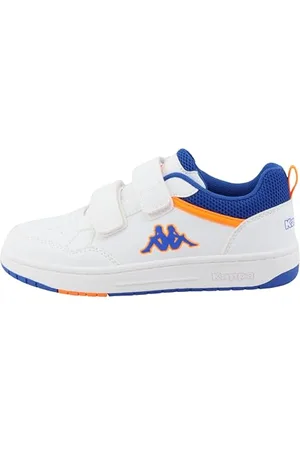 Kappa Sneaker Kinder, Farbe:White-royal-orange, Größe:28