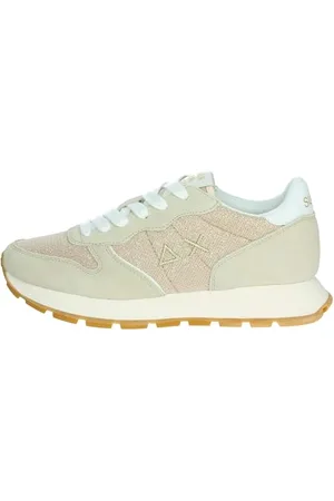sun68 Unisex Ally Glitter Textile Sneaker, ORO, 40 EU