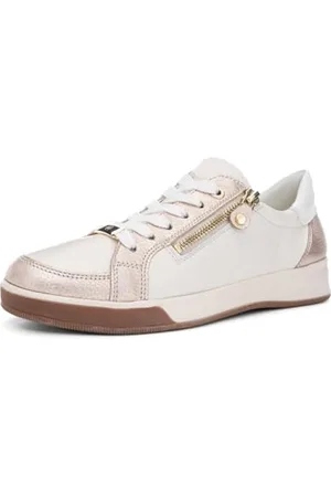 ARA Damen ROM Sneaker, Sand,Cream,Weiss, 36 EU