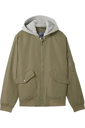 TOM TAILOR Jungen Kinder Bomberjacke mit abnehmbarer Kapuze, , 140