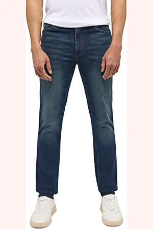 Mustang Herren Jeans Tramper - Tapered Fit - Blau - Denim Blue, Größe:33W / 34L, Farbe:Denim Blue (883)