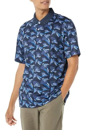 Amazon Herren Golf-Polo-Shirt, Schnell Trocknend, Normale Passform, , L