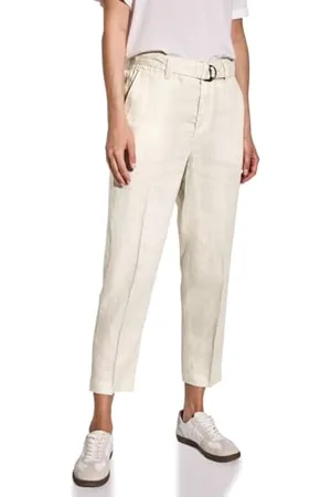 Street one Damen A378742 Leinen-Chino mit Gürtel, , 40W x 28L