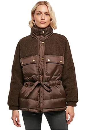 Urban classics Damen Tb3768-ladies Sherpa Mix Puffer Jacket, , M EU