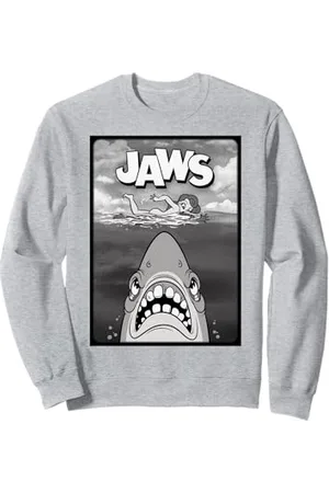 Jaws 50th Anniversary Poster Rubber Hose Animation 2-Sided Sweatshirt