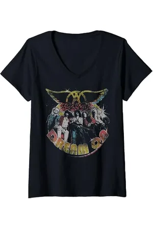 Aerosmith Traum auf Porträt T-Shirt mit V-Ausschnitt