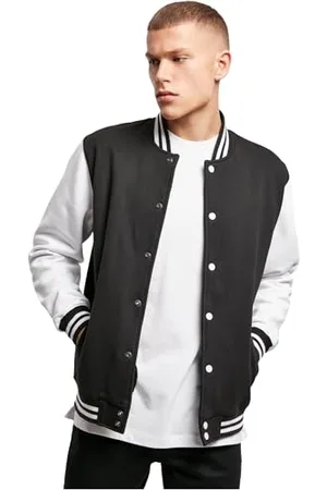 Build Your Brand Herren Sweat College Jacket Jacke, per pack , Large (Herstellergröße: L)