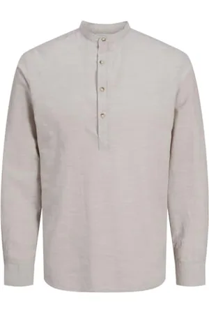 JACK & JONES JJESUMMER Half Placket Shirt LS SN