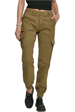 Urban classics Damen Ladies High Waist Cargo Pants Hose, , 31