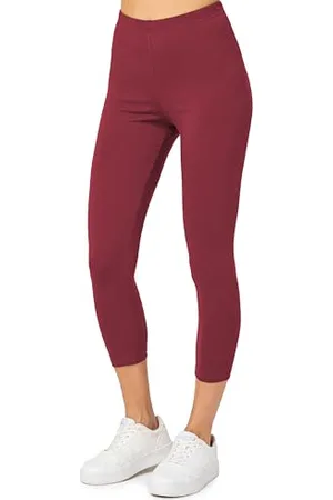 Merry Style Damen 3/4 Leggings Capri Leggings Damen aus Baumwolle Capri Sportleggings MS10-199 ( , XL)