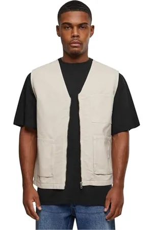 Urban classics Herren Weste Organic Cotton Vest, Weste für Männer aus Bio-Baumwolle, Regular Fit, , 5XL