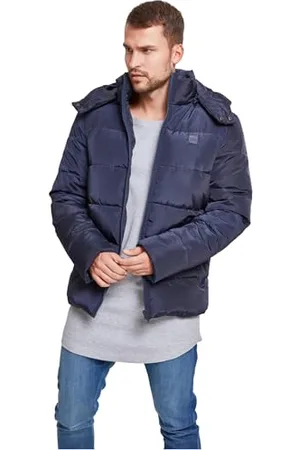 Urban classics Herren Hooded Puffer Jacket with Quilted Interior Jacke, , M