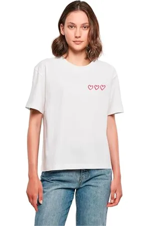 miss tee Damen Three In A Row Tee L White