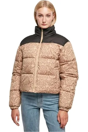 Urban classics Damen TB5438-Ladies AOP Retro Puffer Jacket Jacke, , L