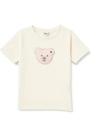 Steiff T-Shirt Kurzarm EU Größe 128 , Kurzarm Shirt, Sommer Shirt für Kinder, Babyoberteil, ideales Basic Shirt, bequem und weich, waschmaschinenfest