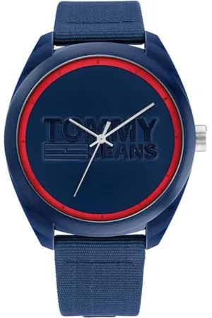 Tommy Hilfiger Analog Quarzuhr für Herren mit Marinblaues Nylonband - 1792041