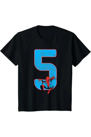 Marvel Kinder Spider-Man 5 Geburtstag T-Shirt