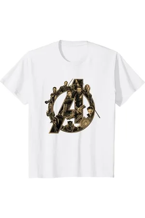Marvel Kinder Avengers Infinity War Avengers Logo T-Shirt