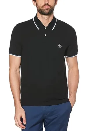 Original Penguin Original Pengun Herren Tipped Collar Small Logo Polo Shirt Polohemd, , L