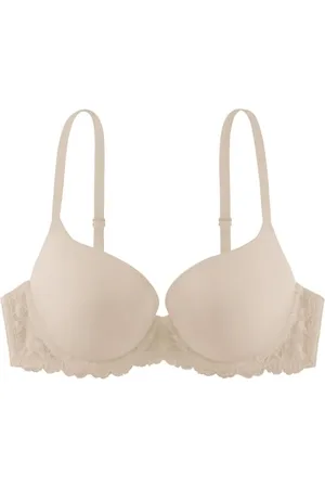 Dorina Damen Super Push Up BH mit Bügel, Formbügel und Spitze T-Shirt BH, ,90D