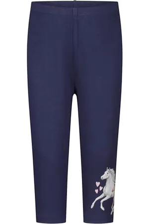 Salt & Pepper BY KIDS PARK Mädchen Capri mit Pferd und Fohlen Printmotiv Leggings, , 98
