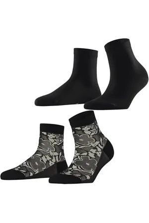 ESPRIT Damen Sneakersocken Geranium Multipack W Sso Baumwolle kurz gemustert 2 Paar, , 35-38