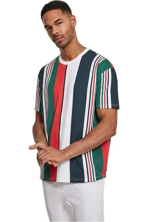 Urban classics Herren TB2871-Heavy Oversized Big AOP Stripe Tee T-Shirt, Mehrfarbig ( 00392), M