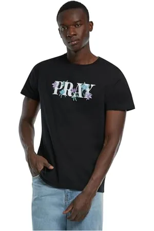 Mister Tee Herren Flower Pray Tee M Black