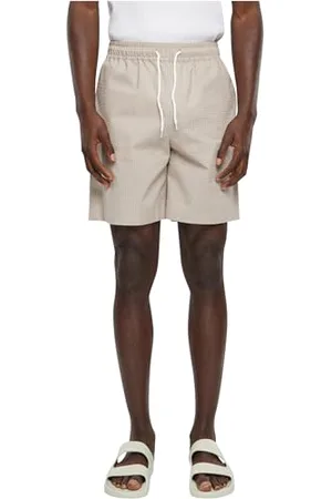 Urban classics Herren Shorts Basic Seersucker Shorts, Joggshorts für Männer, mit Kordel, aus Baumwolle, , M