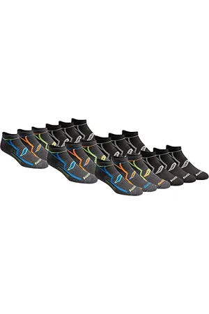 Saucony Herren Rundry Bolt Performance No-Show Socks, Available in M-XXL (6, 12, Pairs) Laufsocken, , Large (18er Pack)