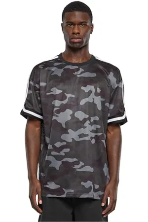 Urban classics Herren T-Shirt Oversized Mesh AOP Tee, lässiges AOP T-Shirt für Männer, Rundhals, , S