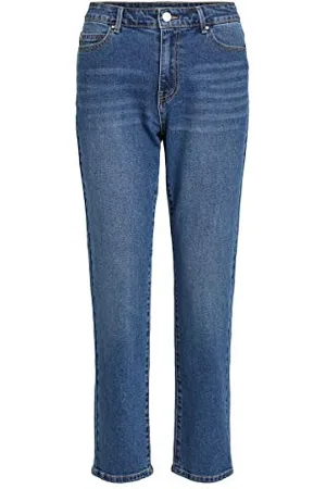 VILA Damen Visommer Rwre 7/8 Straight - Noos Jeans, , 34 EU
