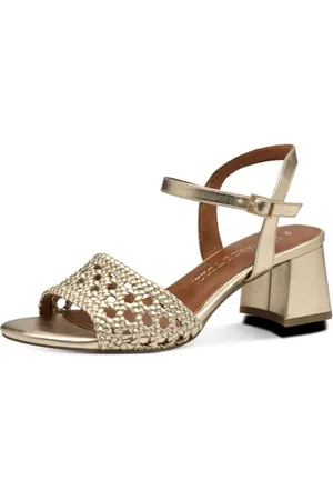 Marco Tozzi Damen Sandalen mit Absatz Elegant mit Lochmuster, , 36 EU
