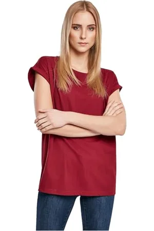 Urban classics Damen Ladies Organic Extended Shoulder Tee T Shirt, , 3XL Große Größen EU