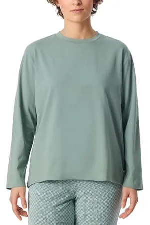 Schiesser Damen Schlafshirt Langarm Baumwolle - Mix + Relax, , 38