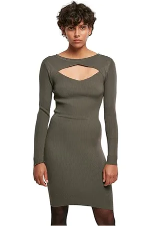 Urban classics Damen Ladies Cut Out Casual Dress, , M