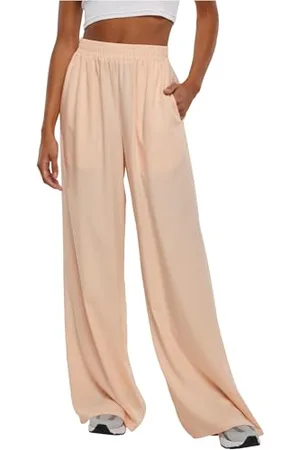 Urban classics Damen Hose Ladies Wide Leg Viscose Pants, Wide Leg Hose für Frauen, Loose Fit, , 5XL