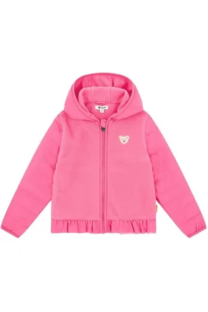Steiff Fleecejacke EU Größe 104 , Fleece-Jacke, Kinder Outdoor Jacke aus Fleece, weich und bequem, waschmaschinenfest
