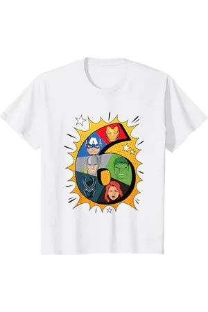 Marvel Kinder Comics 6 Geburtstag T-Shirt