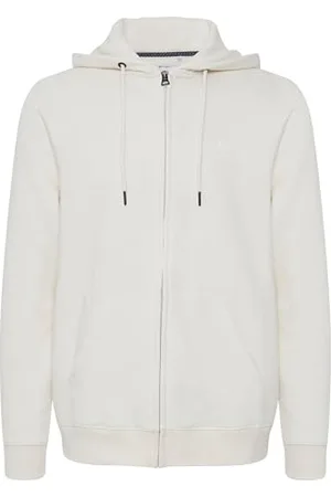 Blend BHDownton Herren Sweatjacke Kapuzenjacke Hoodie mit Kapuze und Reißverschluss, Größe:XL, Farbe:Egret (110103)